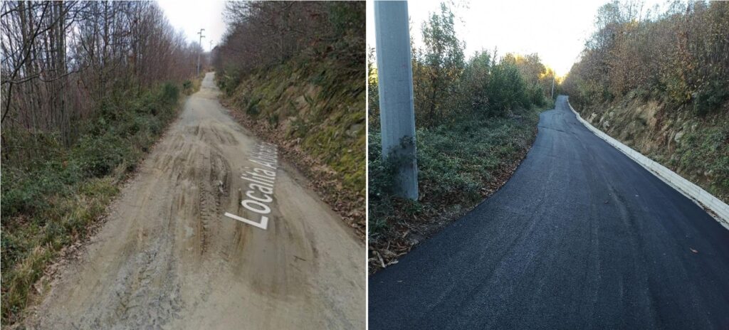 strada montagna satriano