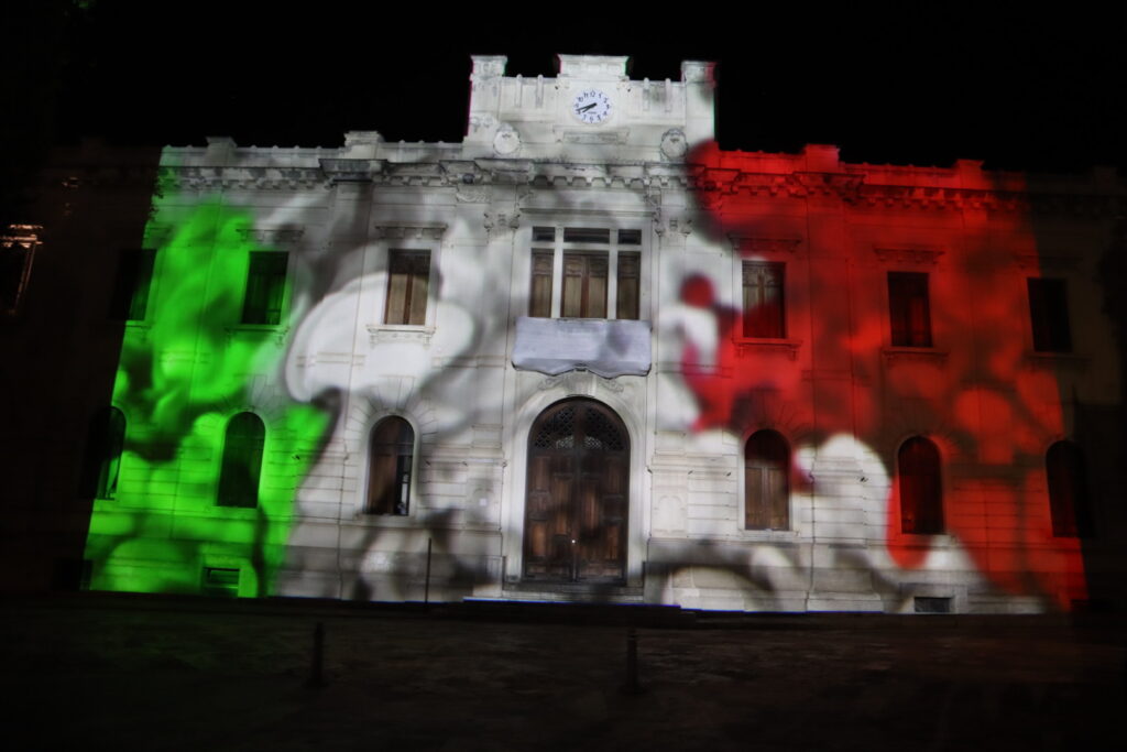 video mapping natale palazzo san giorgio