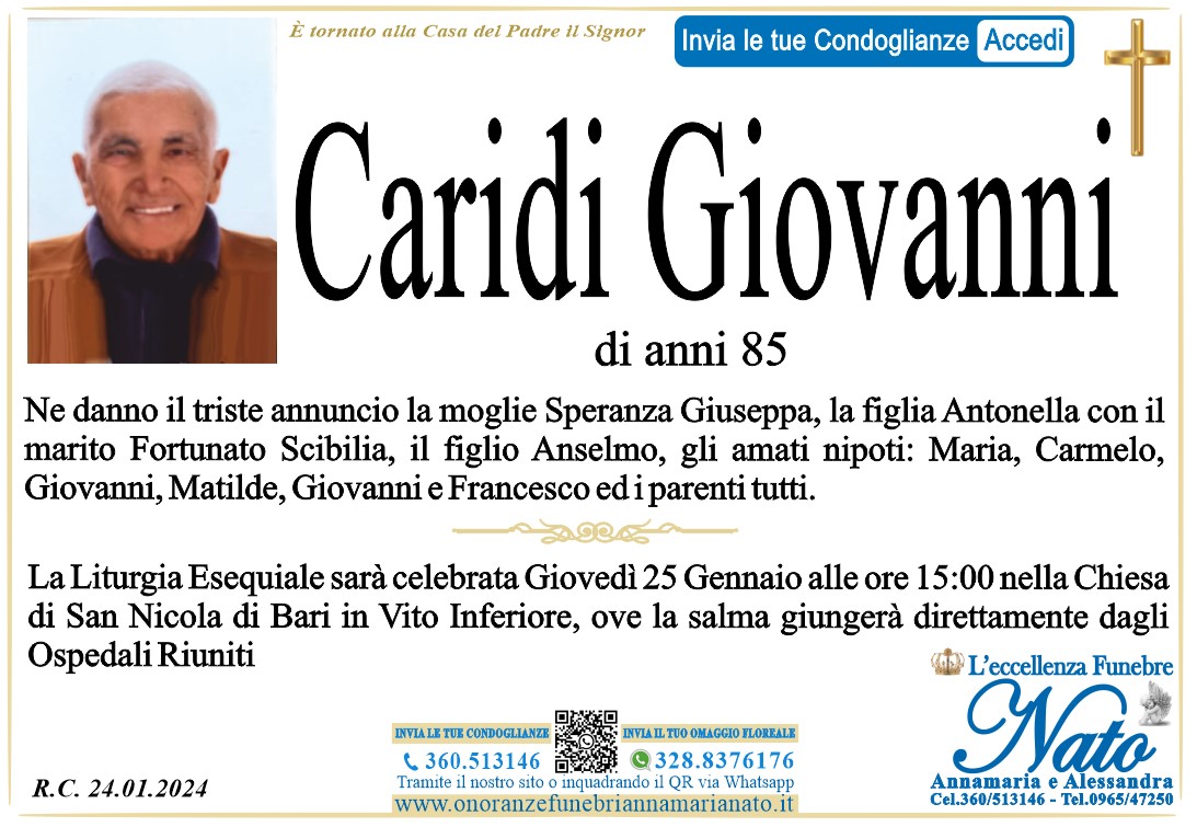 GIOVANNI CARIDI