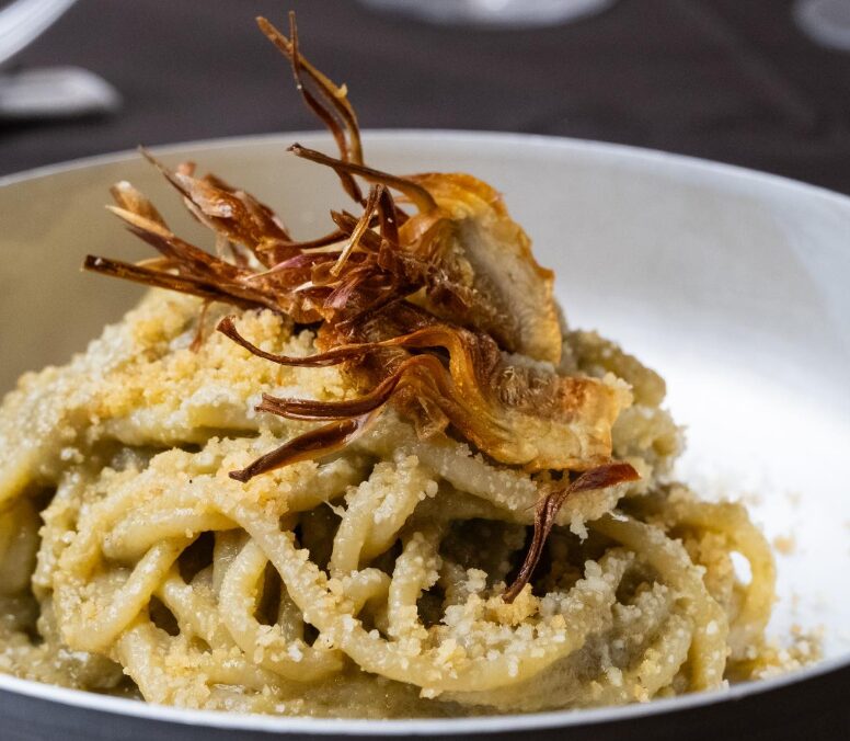 Pasta con crema di carciofi Ristorante Parioli Reggio Calabria