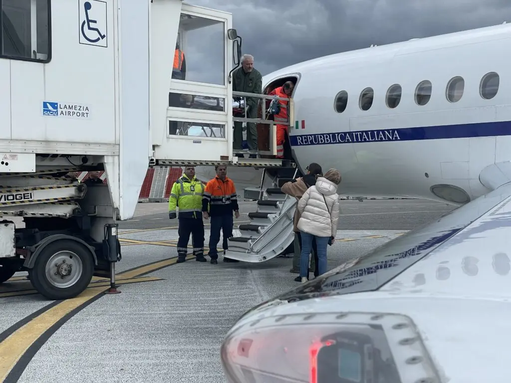 Volo urgente dell Aeronautica Militare dalla Calabria a Verona per