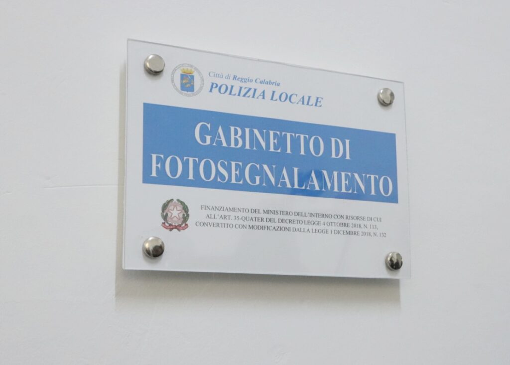 gabinetto di fotosegnalamento