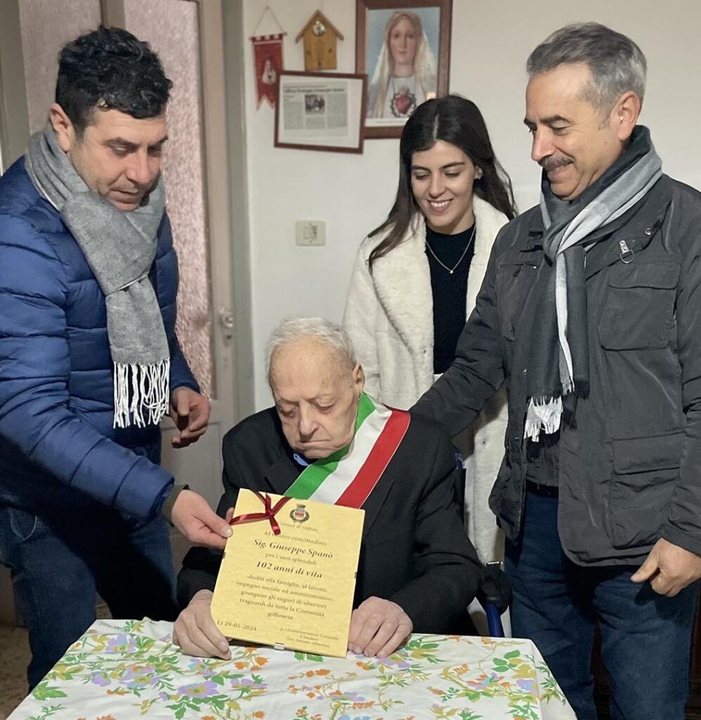 giuseppe spanò 102 anni giffone