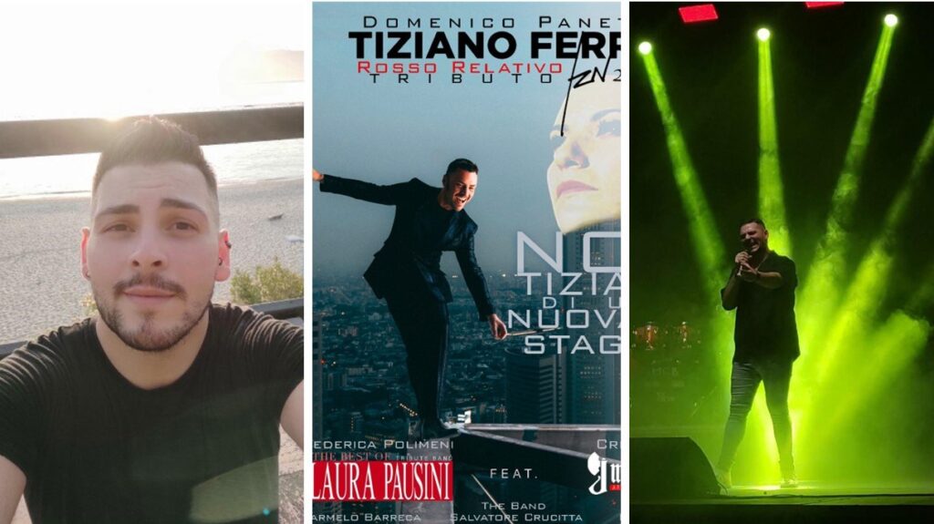 Cantante reggino Domenico Panetta tour omaggio a Tiziano Ferro