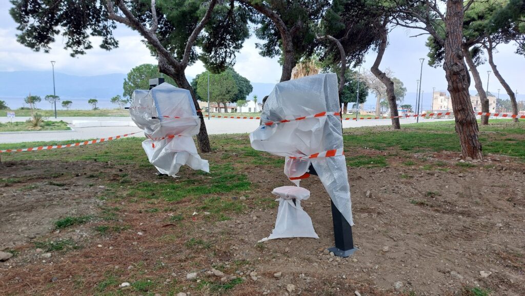 attrezzi palestra all'aperto pineta zerbi