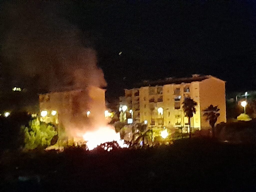 incendio rifiuti arghillà