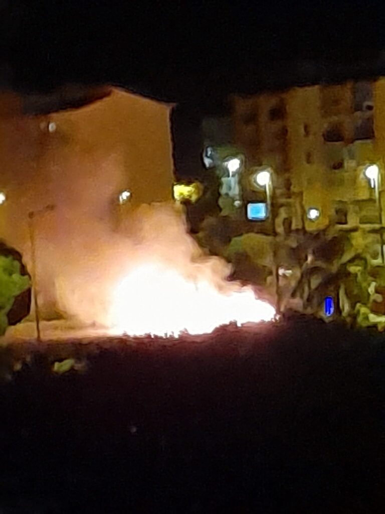 incendio rifiuti arghillà