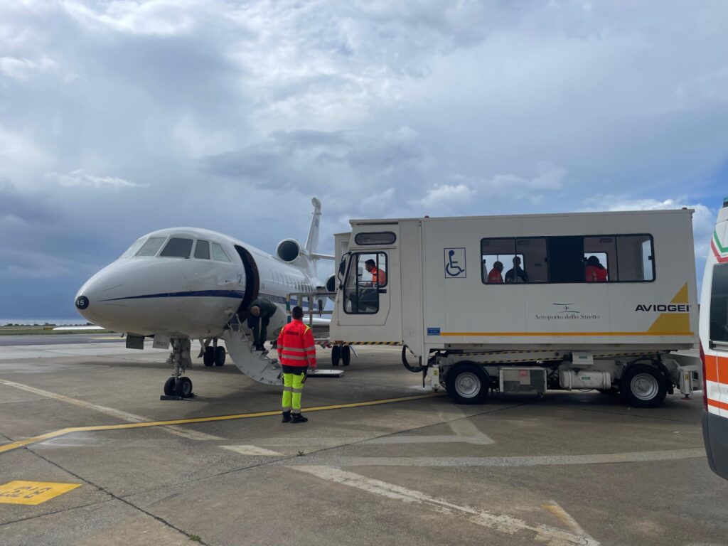 volo d'urgenza bambina reggio calabria