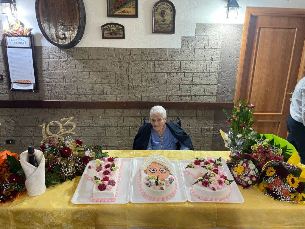 103 anni mariangela pillari