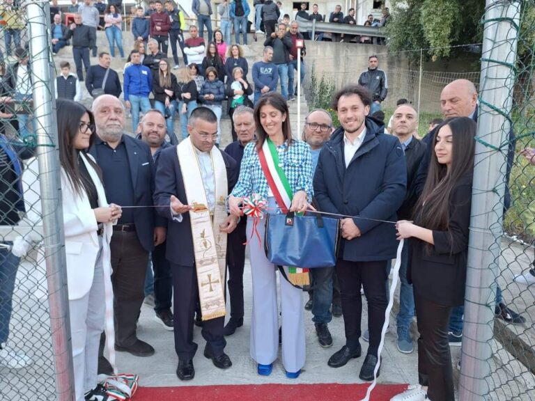 Inaugurazione campo calcetto masella