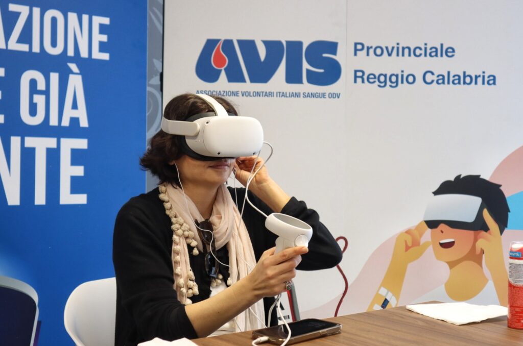 Presentazione progetto Avis Reggio Calabria con visori virtuali
