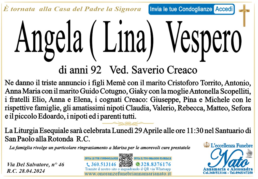 VESPERO ANGELA