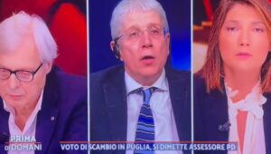 giornalista Petrini gaffe demi arena