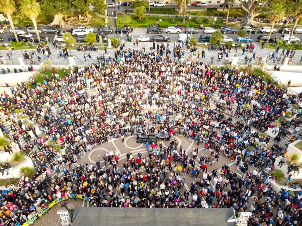 Concerto 1 maggio 2024 Arena dello Stretto dall'alto