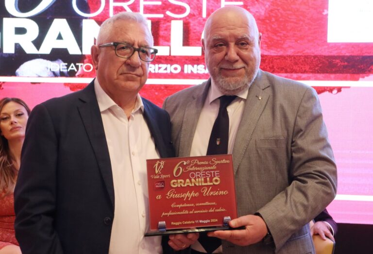 Premiati Premio Granillo 2024 Beppe Ursino e Maurizio Condipodero