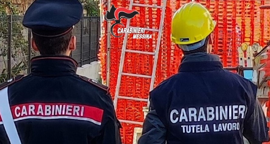 carabinieri messina controllo cantieri