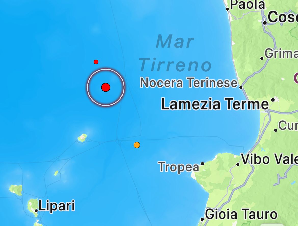 Terremoto Al Largo Della Calabria Dati E Mappe 7024