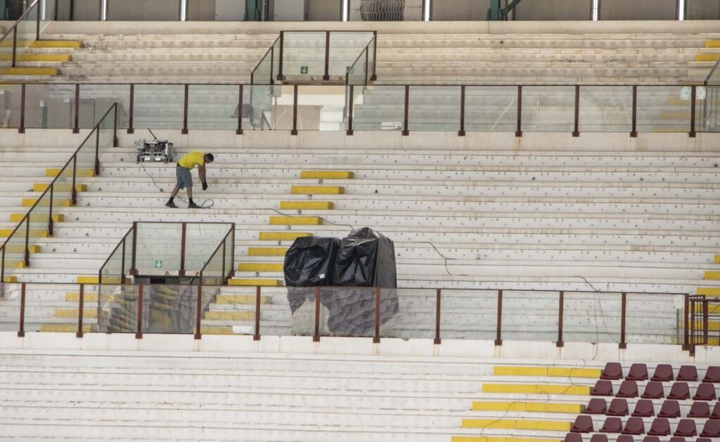 Lavori stadio Granillo