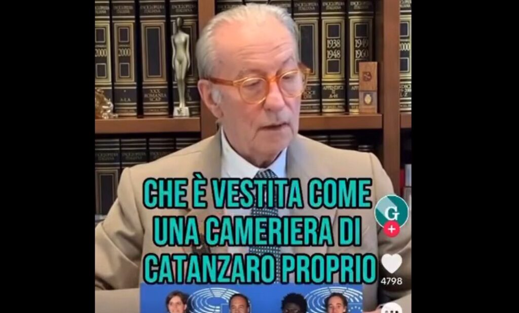 Vittorio Feltri cameriera di Catanzaro