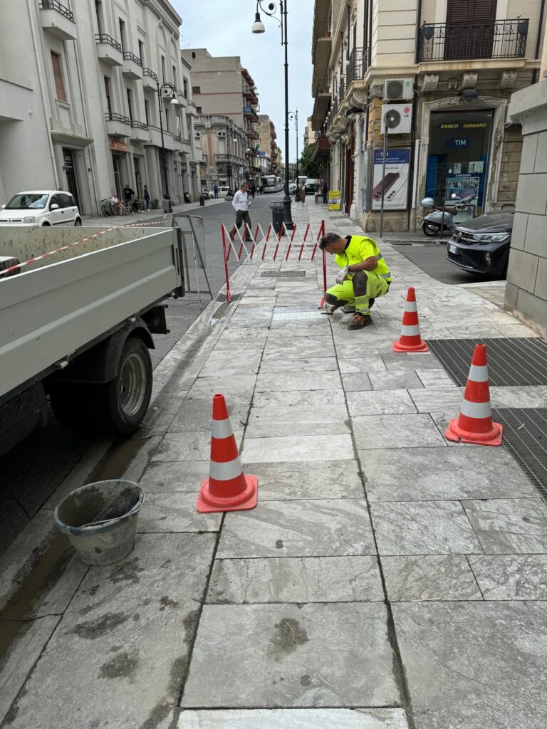 sostituzione delle basole corso garibaldi