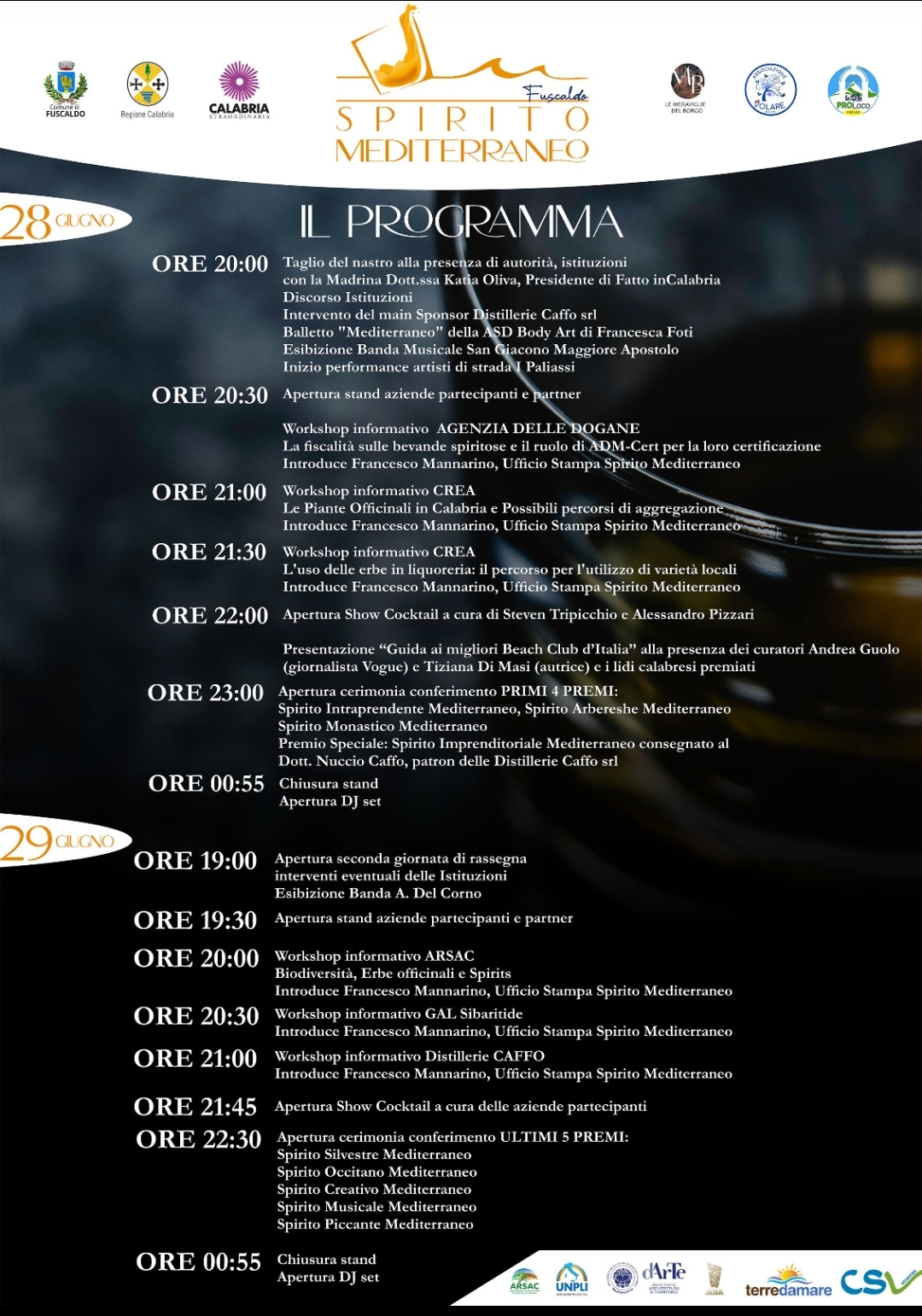 spirito mediterraneo programma