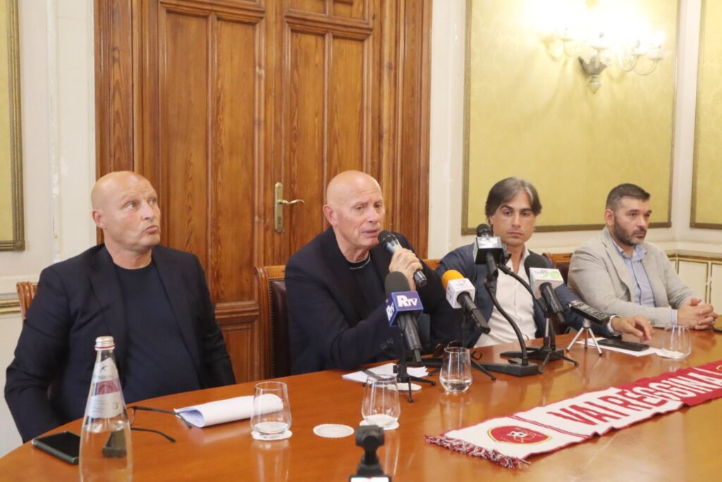 Conferenza stampa Reggina con Pergolizzi, Ballarino, Falcomatà e Minniti