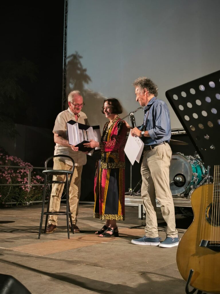 HF24_Premiazione Aprà con Giuseppe Giodano, Stefania Parigi e Franco Jannuzzi