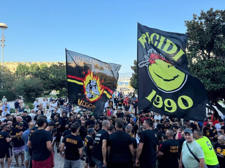 Protesta tifosi Messina