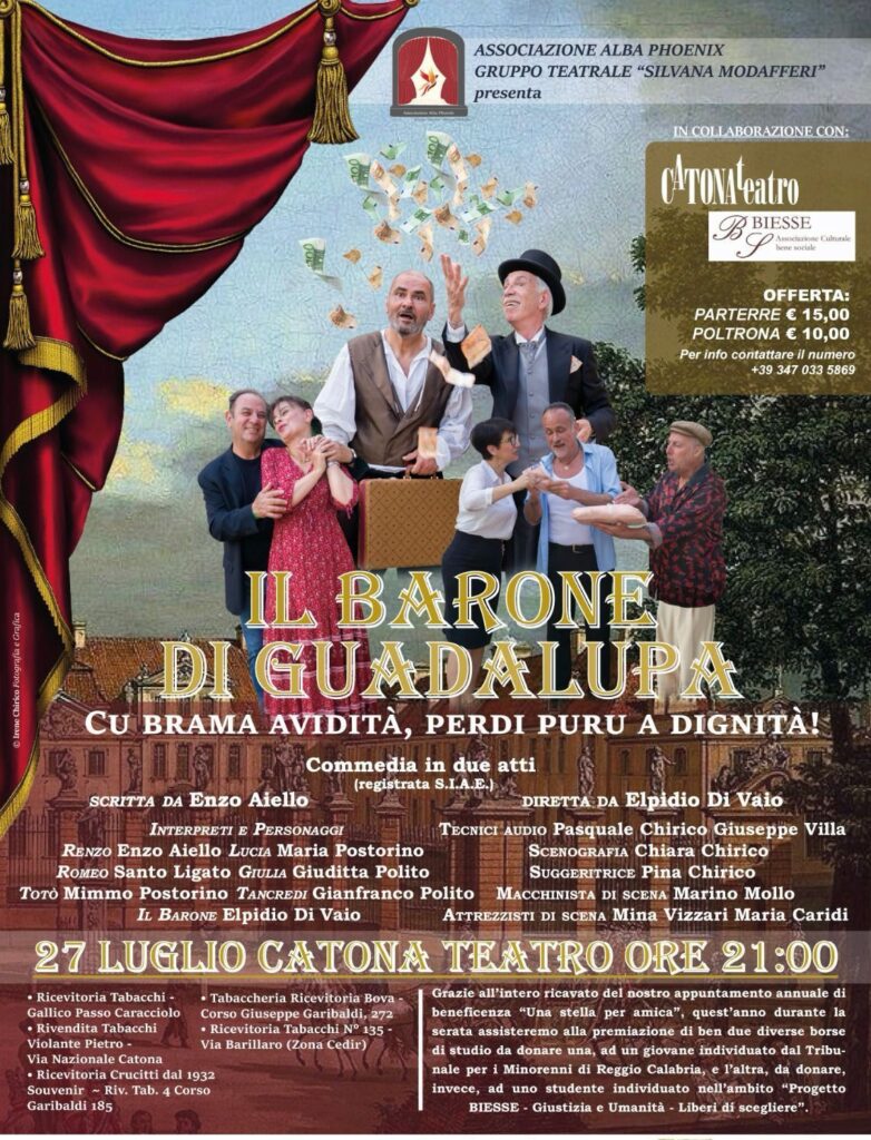 Spettacolo il barone di guadalupa catona teatro