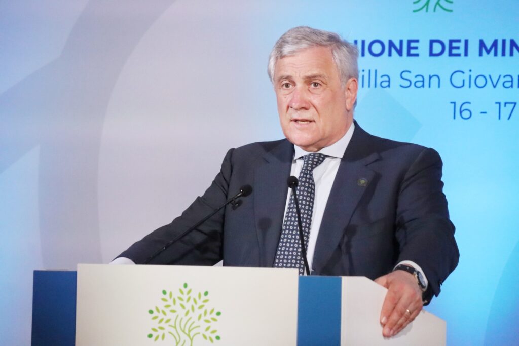 antonio tajani g7 reggio calabria