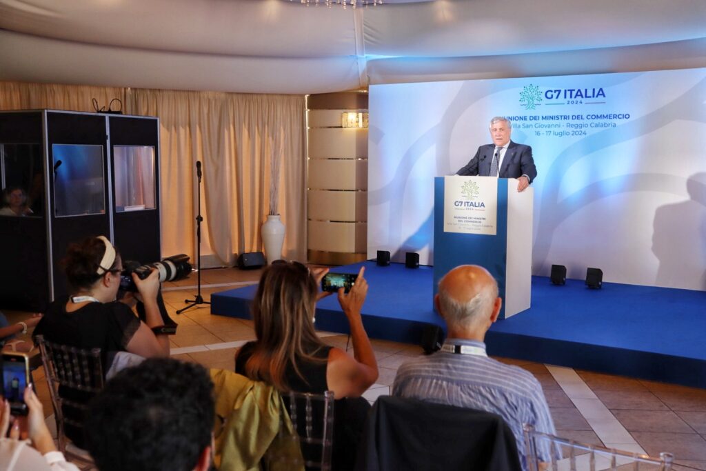 antonio tajani g7 reggio calabria