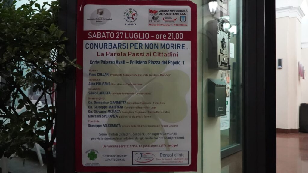 conurbarsi incontro a polistena