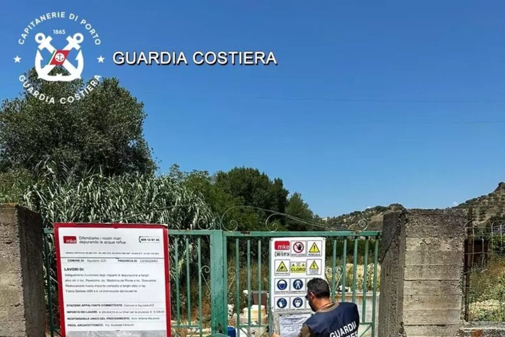 guardia costiera sequestro depuratore