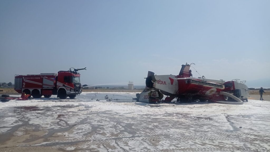 incidente elicottero all'Aeroporto dello stretto