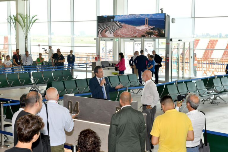 nuova area imbarchi dell’aeroporto internazionale di Lamezia Terme