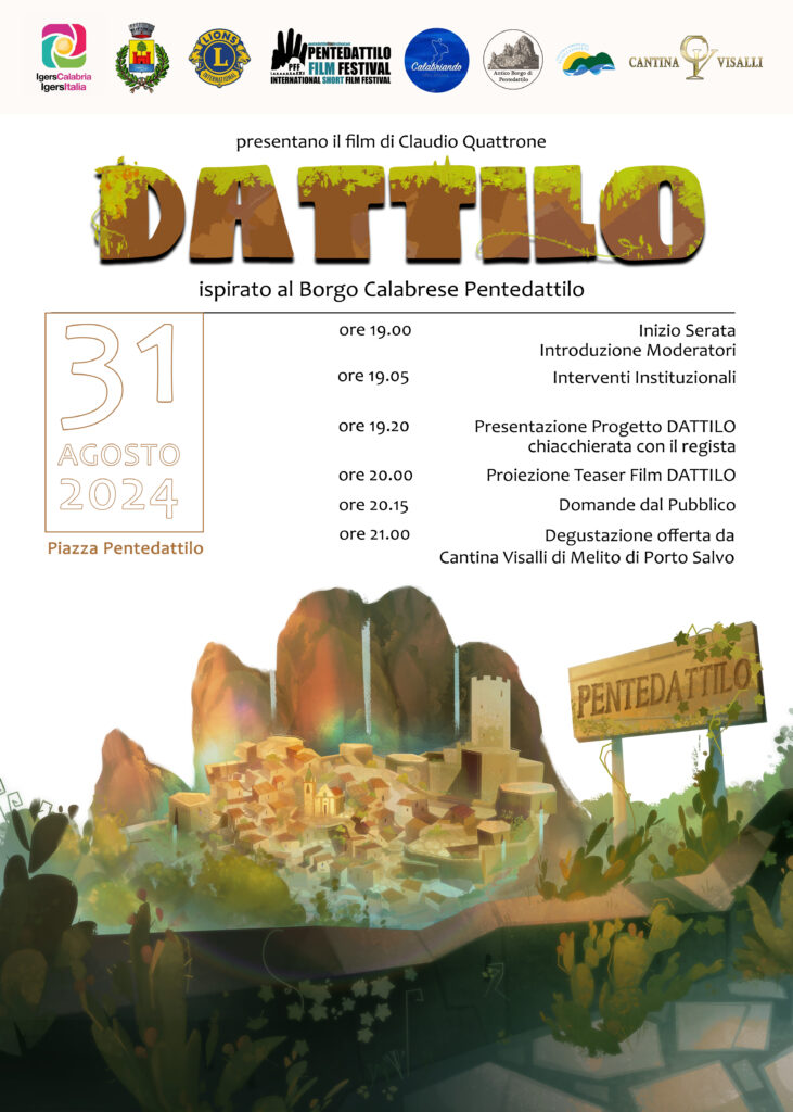 Presentazione cartone animato dattilo a Pentedattilo