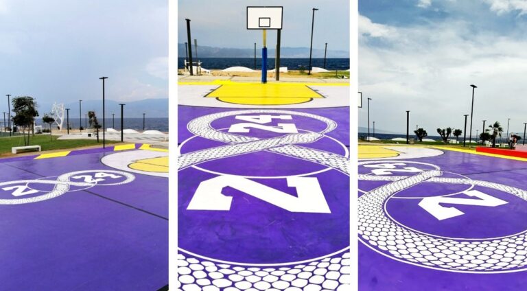 Campetto dedicato a Kobe e Gianna Bryant al Tempietto