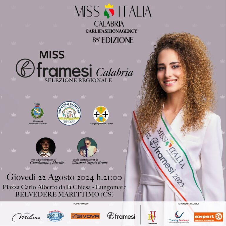 LOCANDINA MISS ITALIA CALABRIA