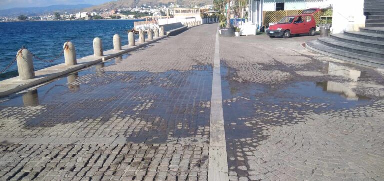 Perdita idrica lungomare Reggio Calabria