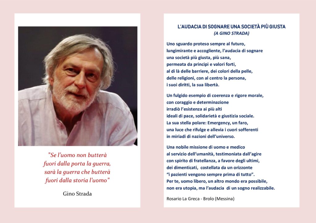 Poesia per Gino Strada