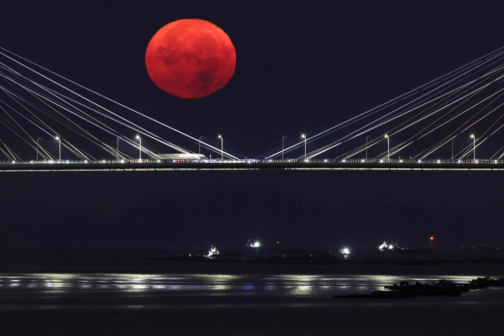 superluna Ponte di Rande Vigo