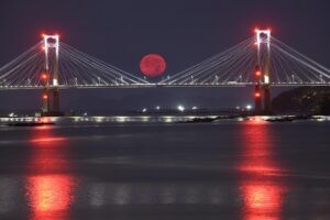 superluna Ponte di Rande Vigo