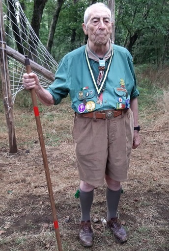 Copia di Oreste Serini in uniforme scout Cerimonia del Collare 2019