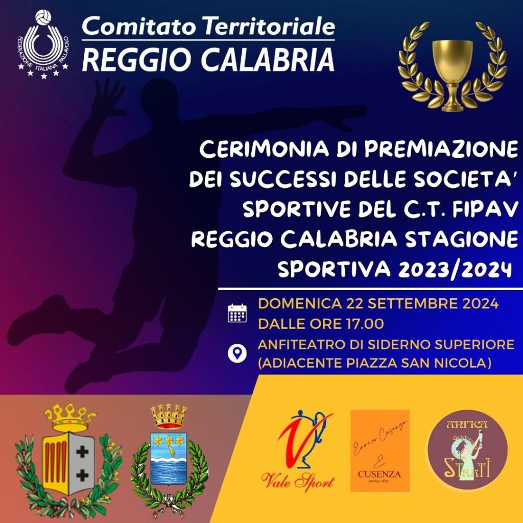 Invito Locandina Cerimonia di Premiazione