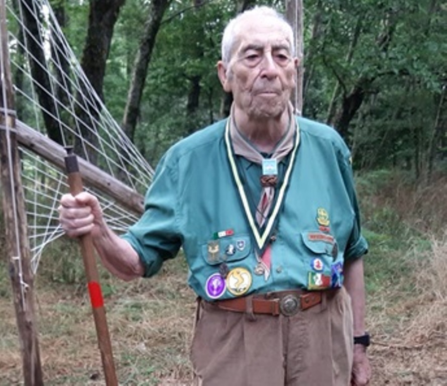 Oreste Serini in uniforme scout Cerimonia del Collare 2019