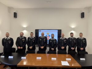 Presentazione dei nuovi ufficiali destinati al comando provinciale dei carabinieri di reggio calabria