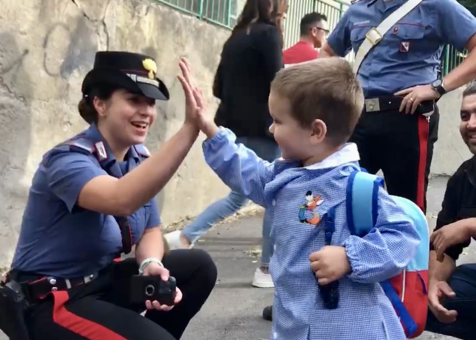 Primo giorno scuola calabria carabinieri