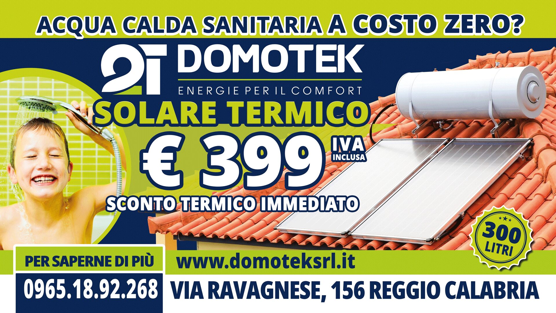 Promozione Domotek Reggio Calabria solare termico