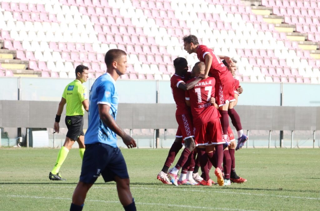 Reggina-Ragusa esultanza gol Rajkovic