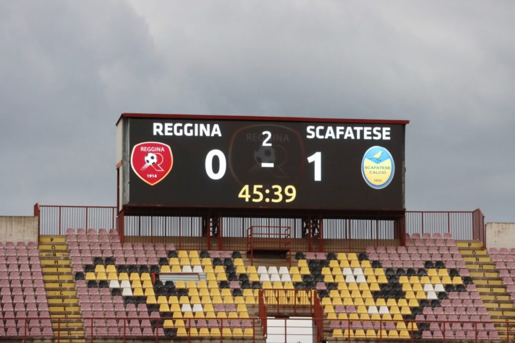 Reggina-Scafatese tabellone Granillo